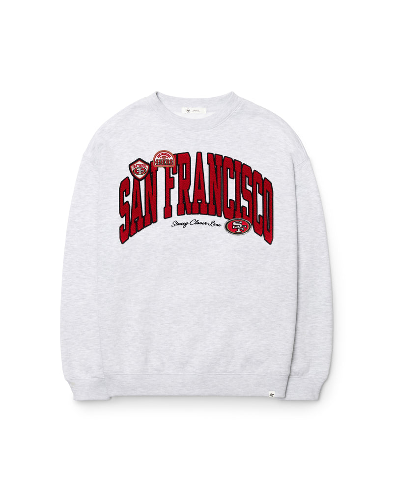 SAN FRANCISCO 49ERS STONEY CLOVER LANE X '47 WOMEN'S OVERSIZED CREW