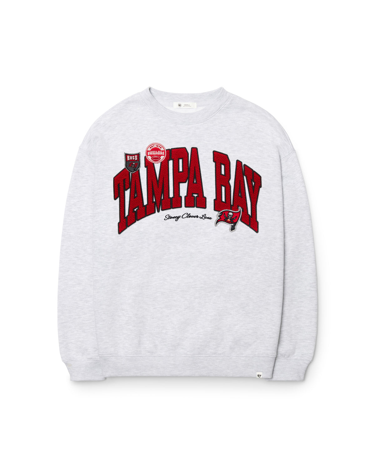 TAMPA BAY BUCCANEERS STONEY CLOVER LANE X '47 WOMEN'S OVERSIZED CREW