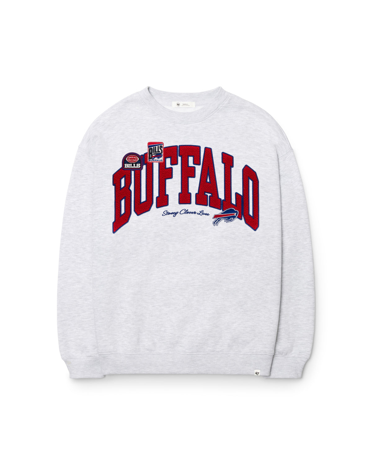 BUFFALO BILLS STONEY CLOVER LANE X '47 WOMEN'S OVERSIZED CREW