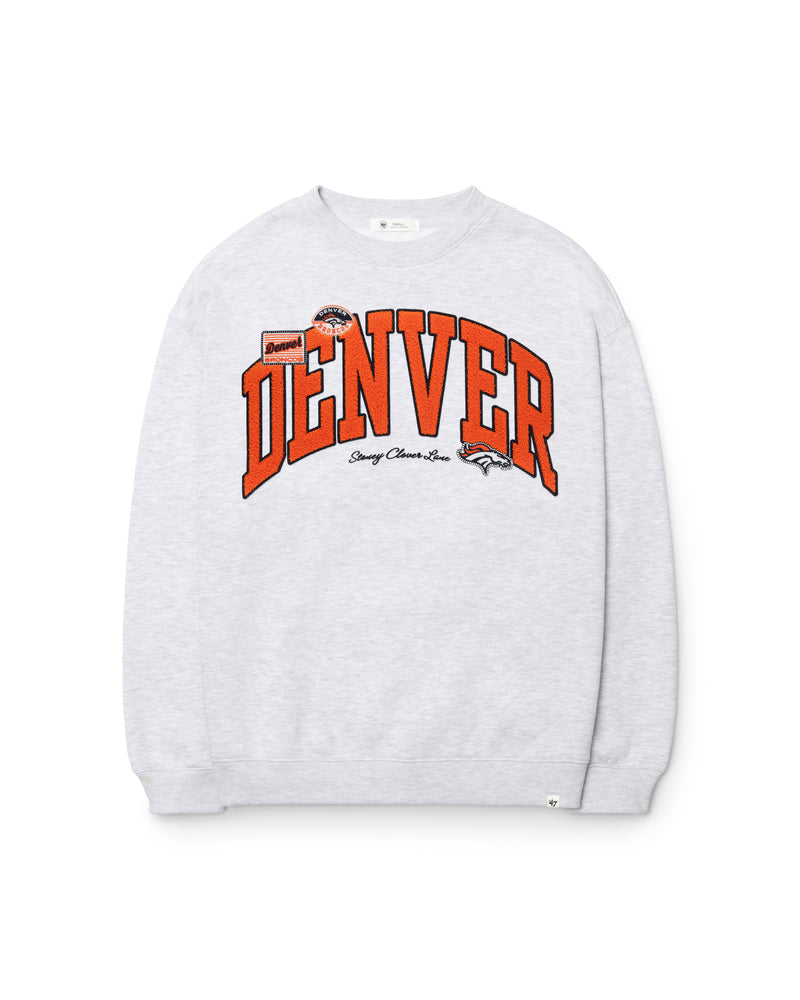DENVER BRONCOS STONEY CLOVER LANE X '47 WOMEN'S OVERSIZED CREW