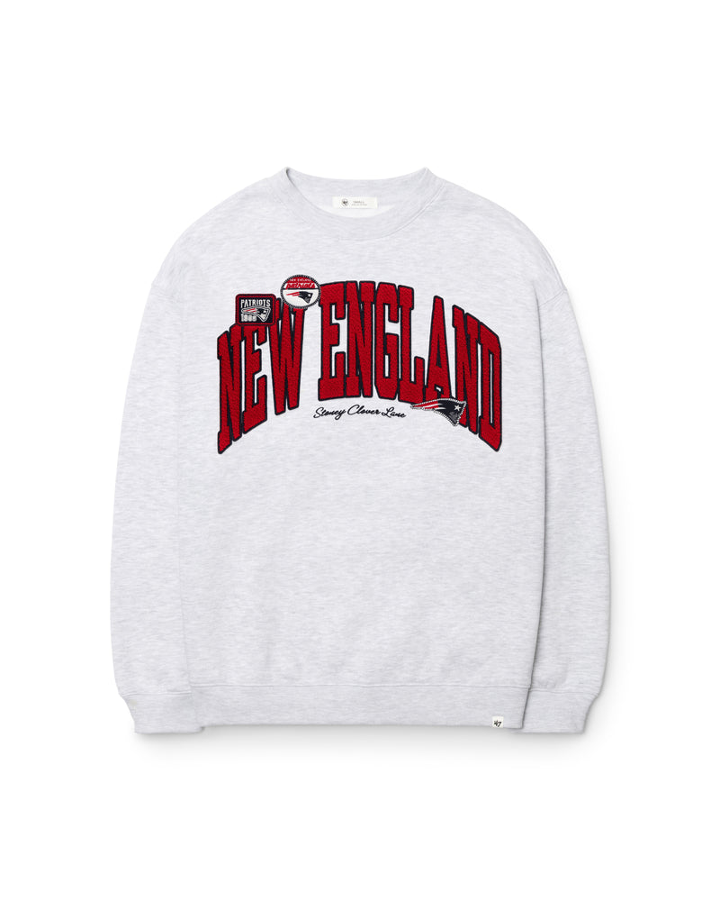 NEW ENGLAND PATRIOTS STONEY CLOVER LANE X '47 WOMEN'S OVERSIZED CREW