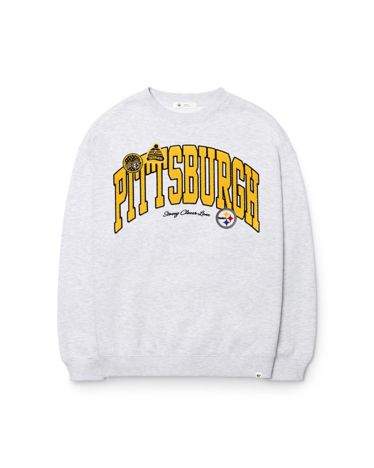 PITTSBURGH STEELERS STONEY CLOVER LANE X '47 WOMEN'S OVERSIZED CREW