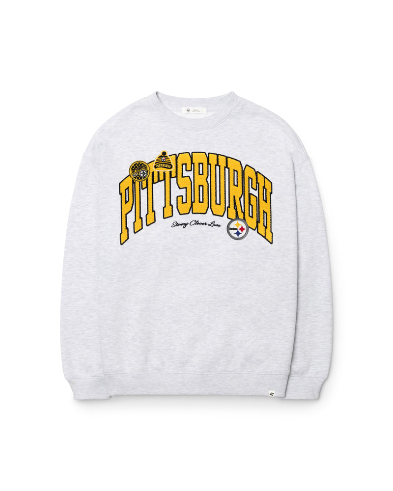 PITTSBURGH STEELERS STONEY CLOVER LANE X '47 WOMEN'S OVERSIZED CREW
