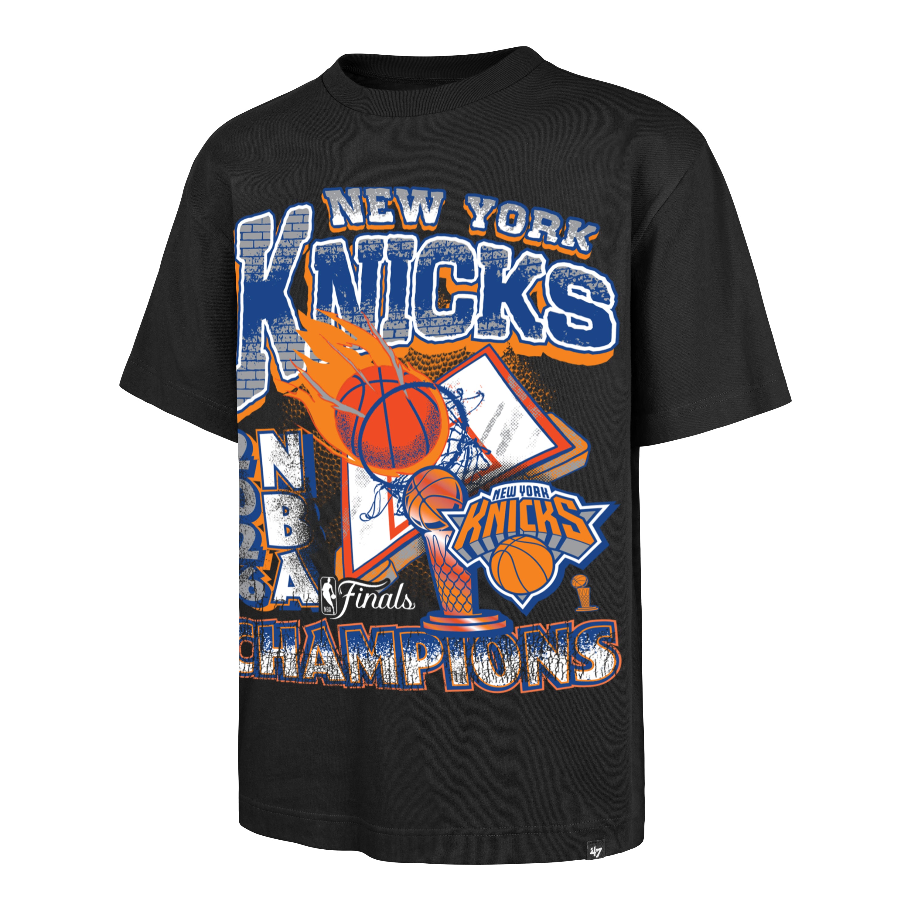 New York Knicks 2026 NBA Champions Tシャツ NEW YORK KNICKS 2026 NBA CHAMPIONS '47 FOUNDATION TEE