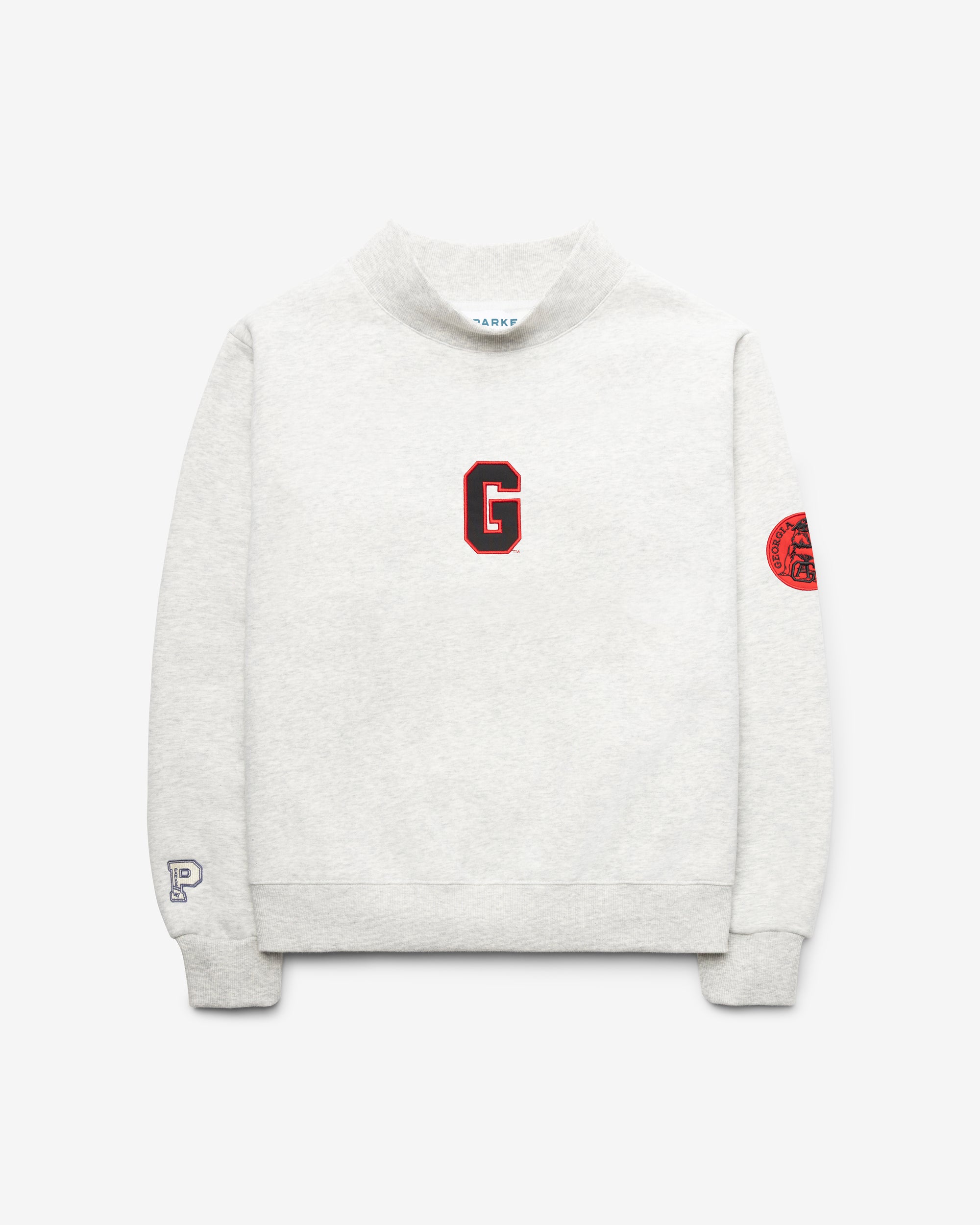 GEORGIA BULLDOGS VINTAGE PARKE X '47 WOMEN'S MOCKNECK