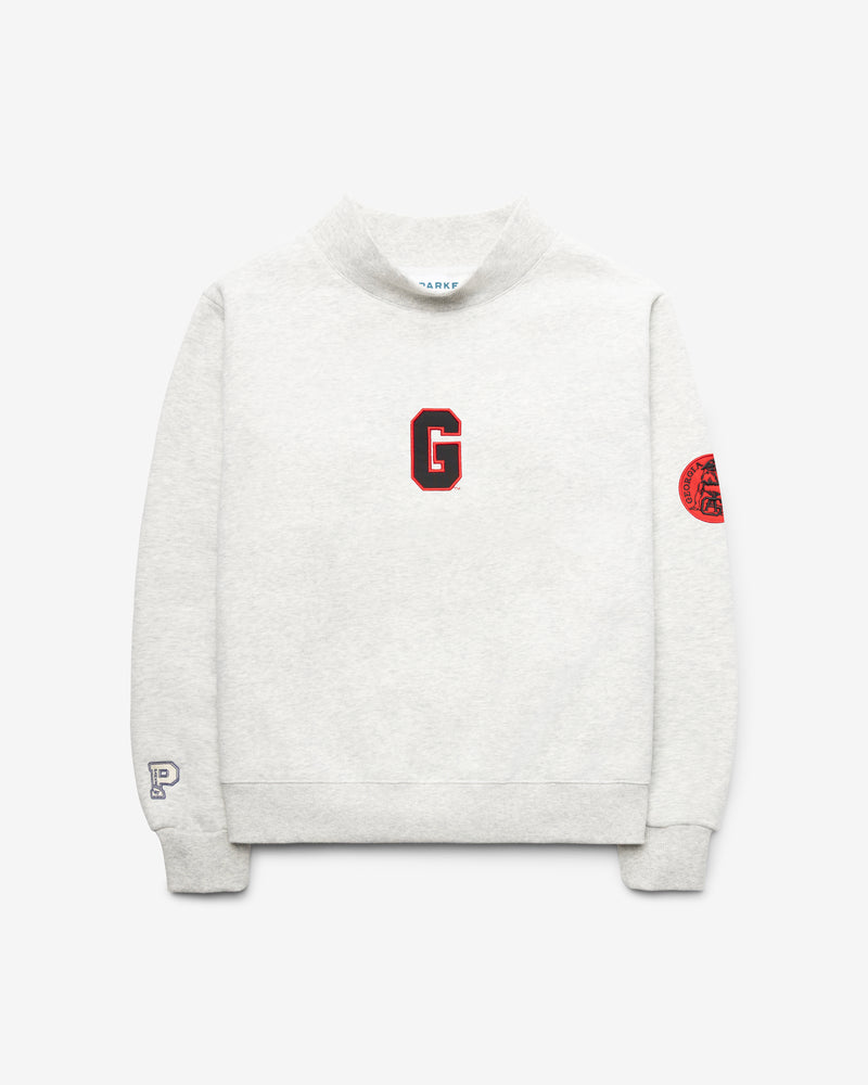GEORGIA BULLDOGS VINTAGE PARKE X '47 WOMEN'S MOCKNECK