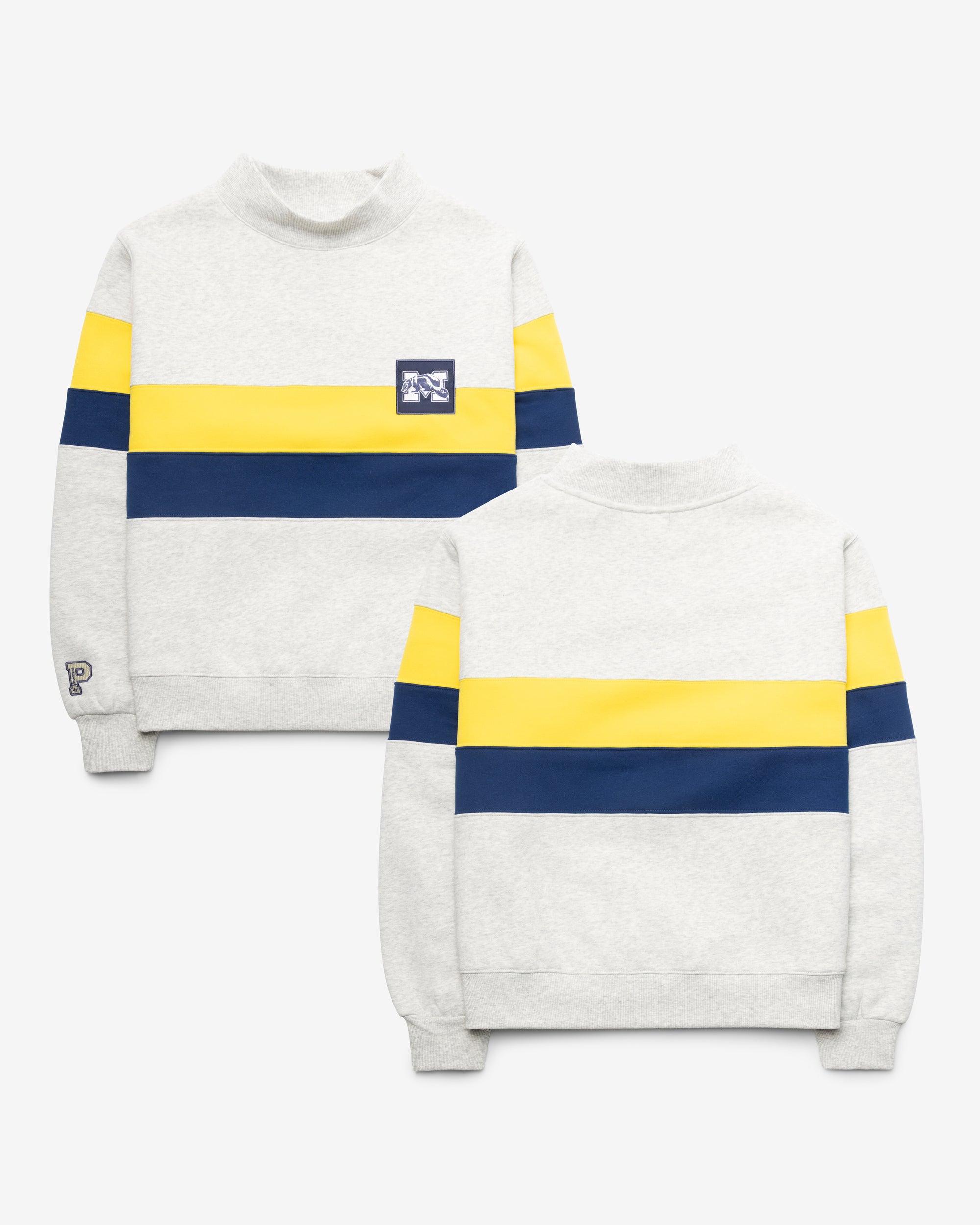 MICHIGAN WOLVERINES VINTAGE PARKE X '47 WOMEN'S MOCKNECK