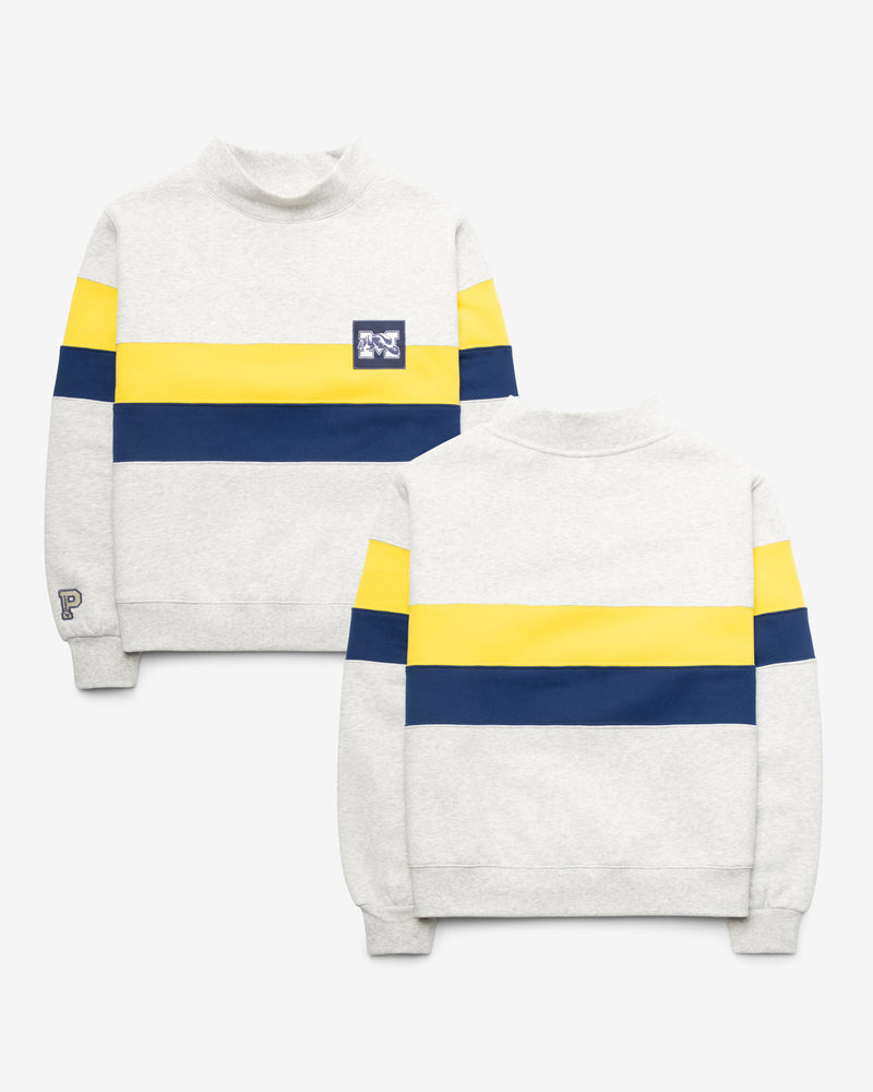 MICHIGAN WOLVERINES VINTAGE PARKE X '47 WOMEN'S MOCKNECK