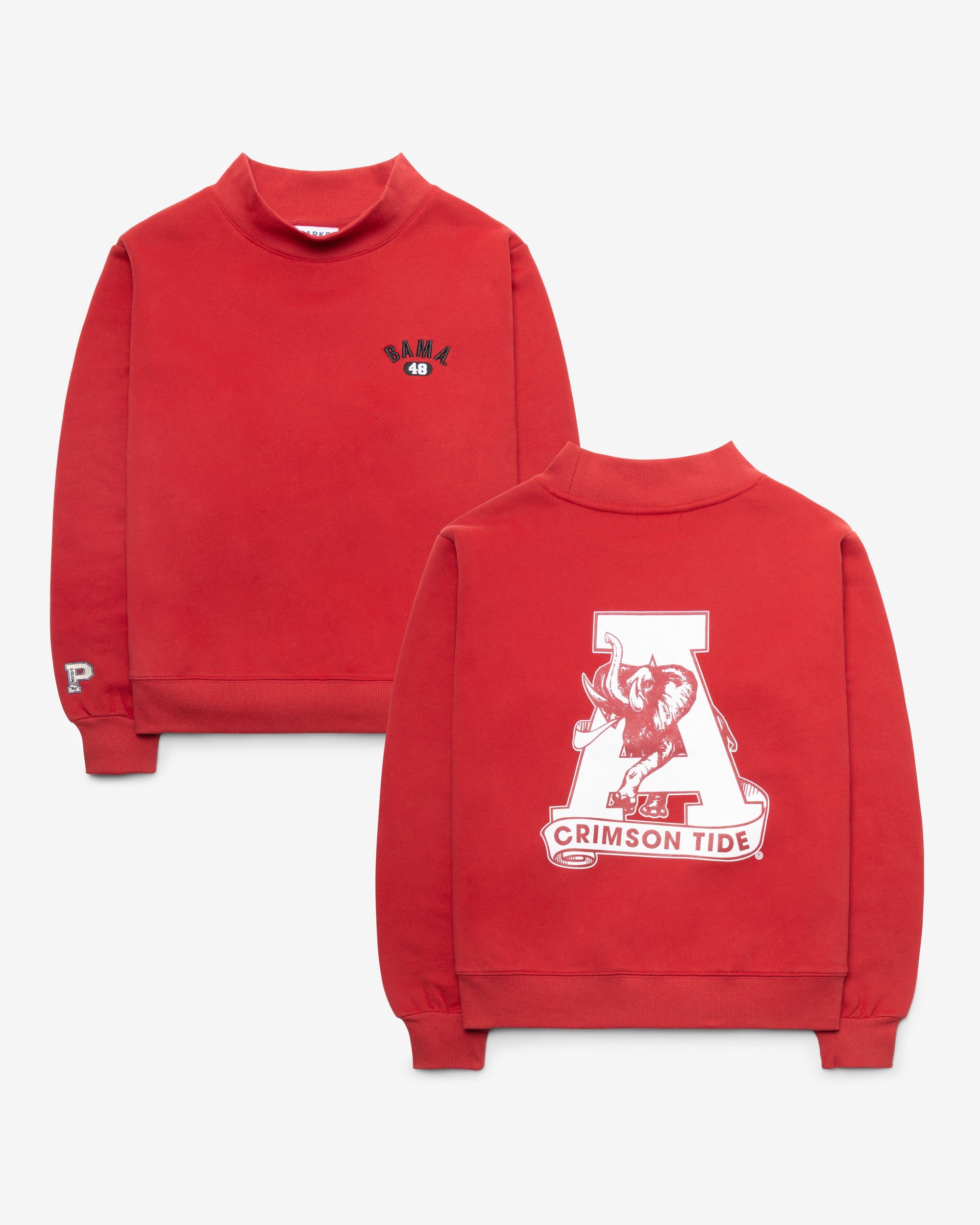 ALABAMA CRIMSON TIDE VINTAGE PARKE X '47 WOMEN'S MOCKNECK