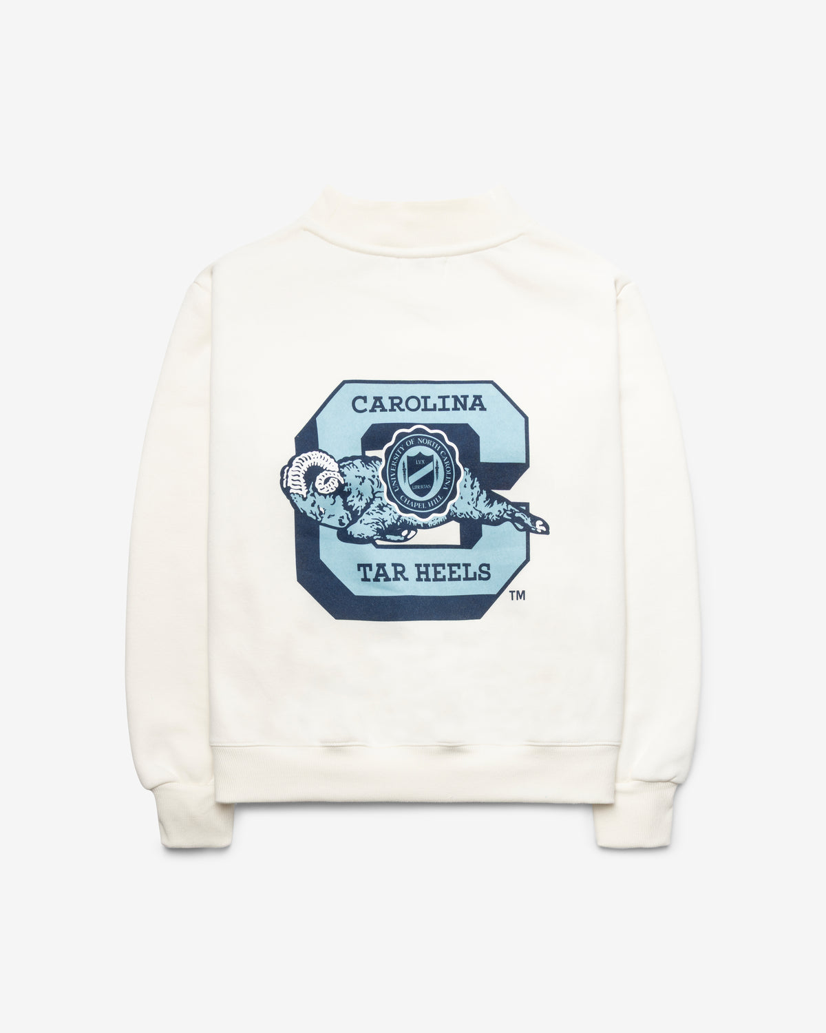 NORTH CAROLINA TAR HEELS UNC VINTAGE PARKE X '47 WOMEN'S MOCKNECK