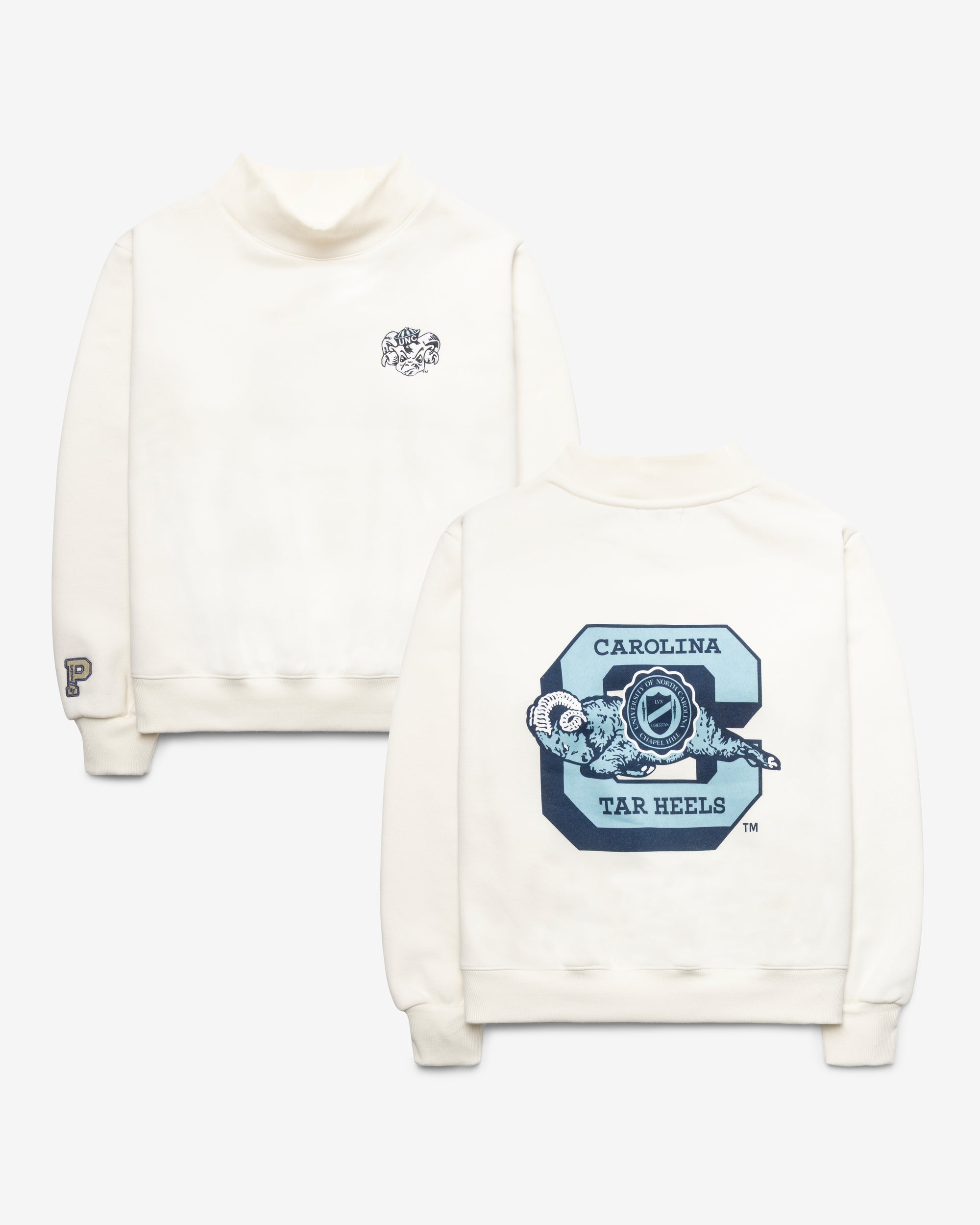 NORTH CAROLINA TAR HEELS UNC VINTAGE PARKE X '47 WOMEN'S MOCKNECK