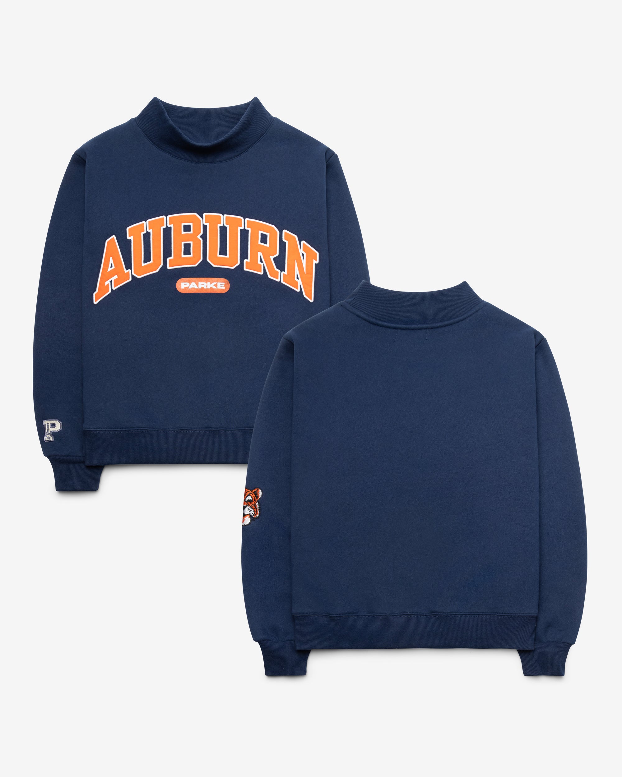 AUBURN TIGERS VINTAGE PARKE X '47 WOMEN'S VARSITY MOCKNECK