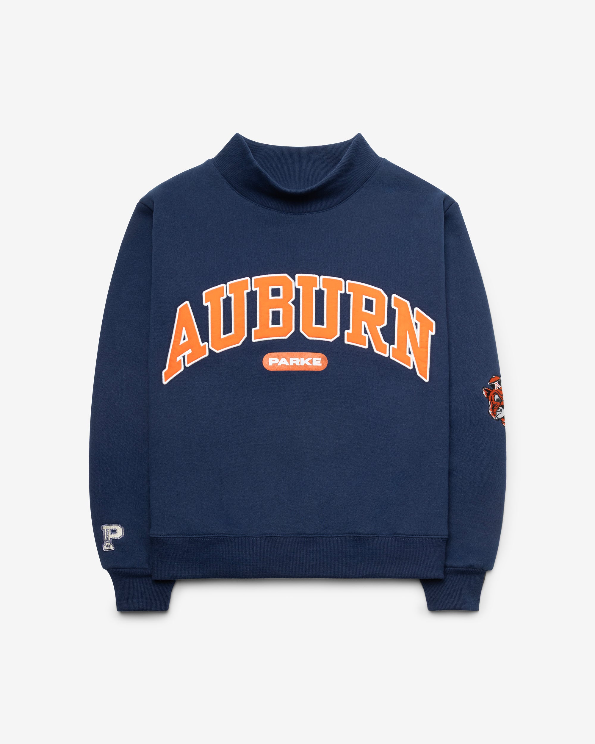 AUBURN TIGERS VINTAGE PARKE X '47 WOMEN'S VARSITY MOCKNECK