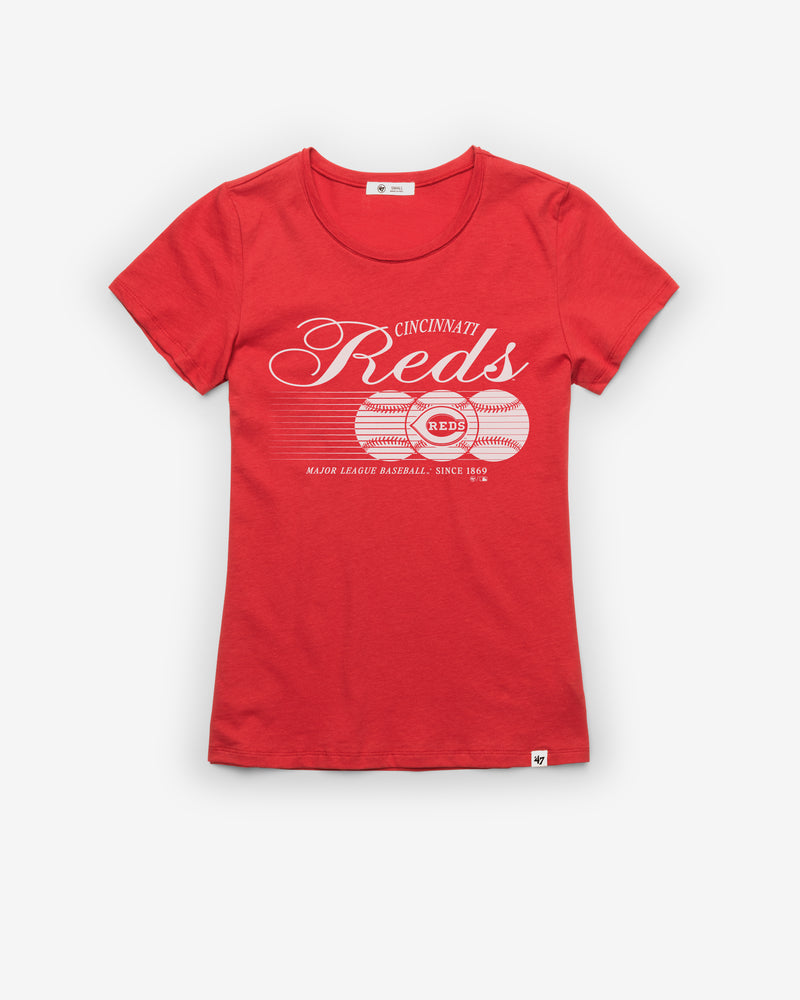 CINCINNATI REDS SPEED THROW '47 WOMEN'S FRANKIE TEE