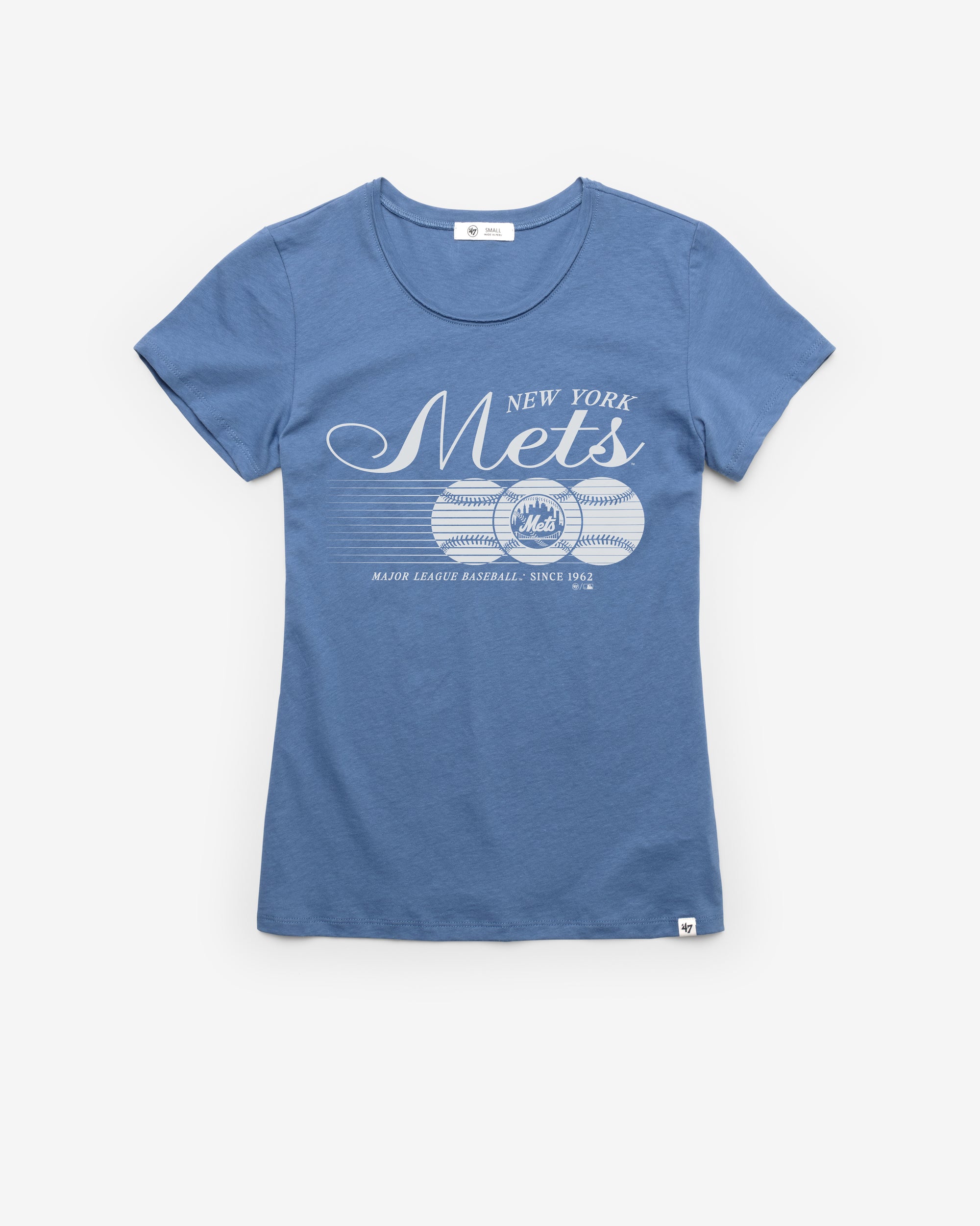 NEW YORK METS SPEED THROW '47 WOMEN'S FRANKIE TEE
