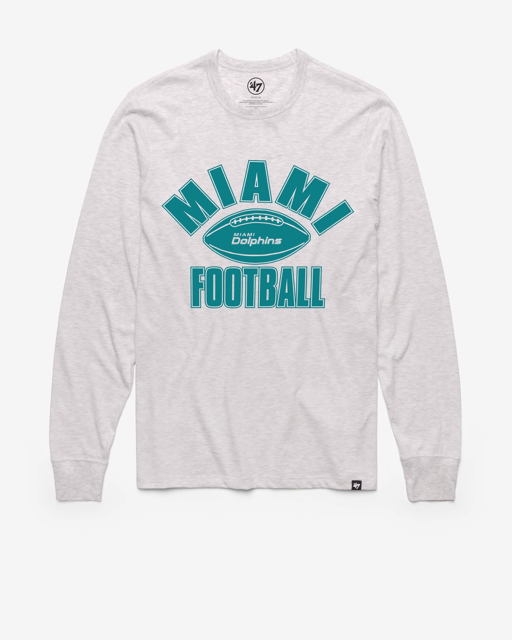 MIAMI DOLPHINS ISSUED '47 FRANKLIN LONG SLEEVE TEE