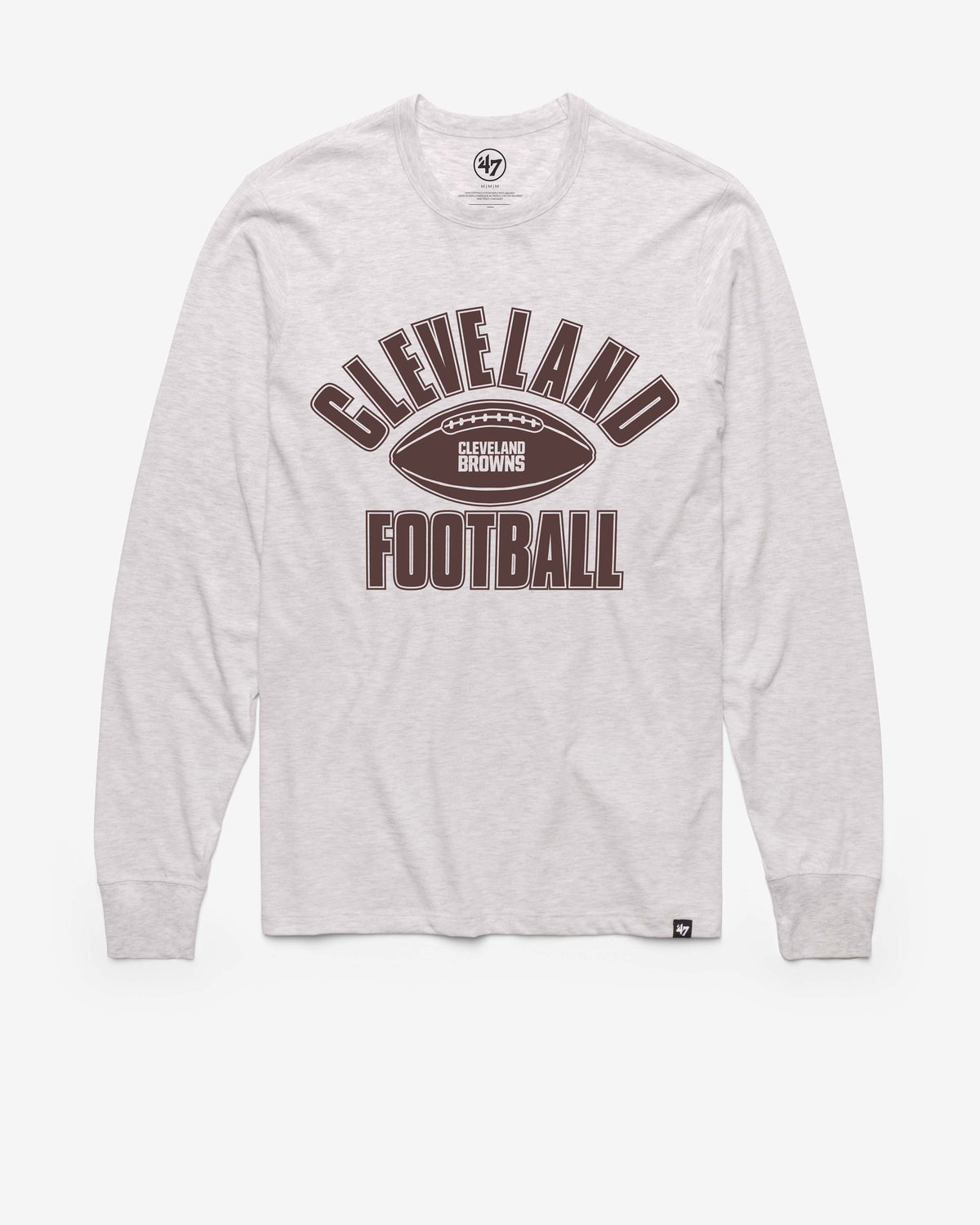 CLEVELAND BROWNS ISSUED '47 FRANKLIN LONG SLEEVE TEE