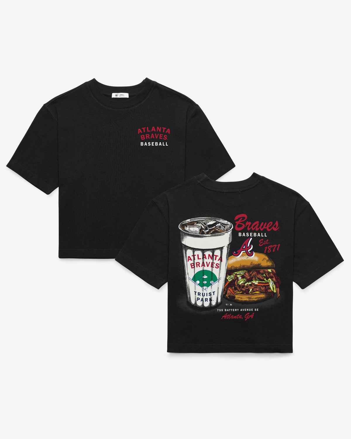 ATLANTA BRAVES GRAB 'N GO '47 REED CITY TEE WOMEN