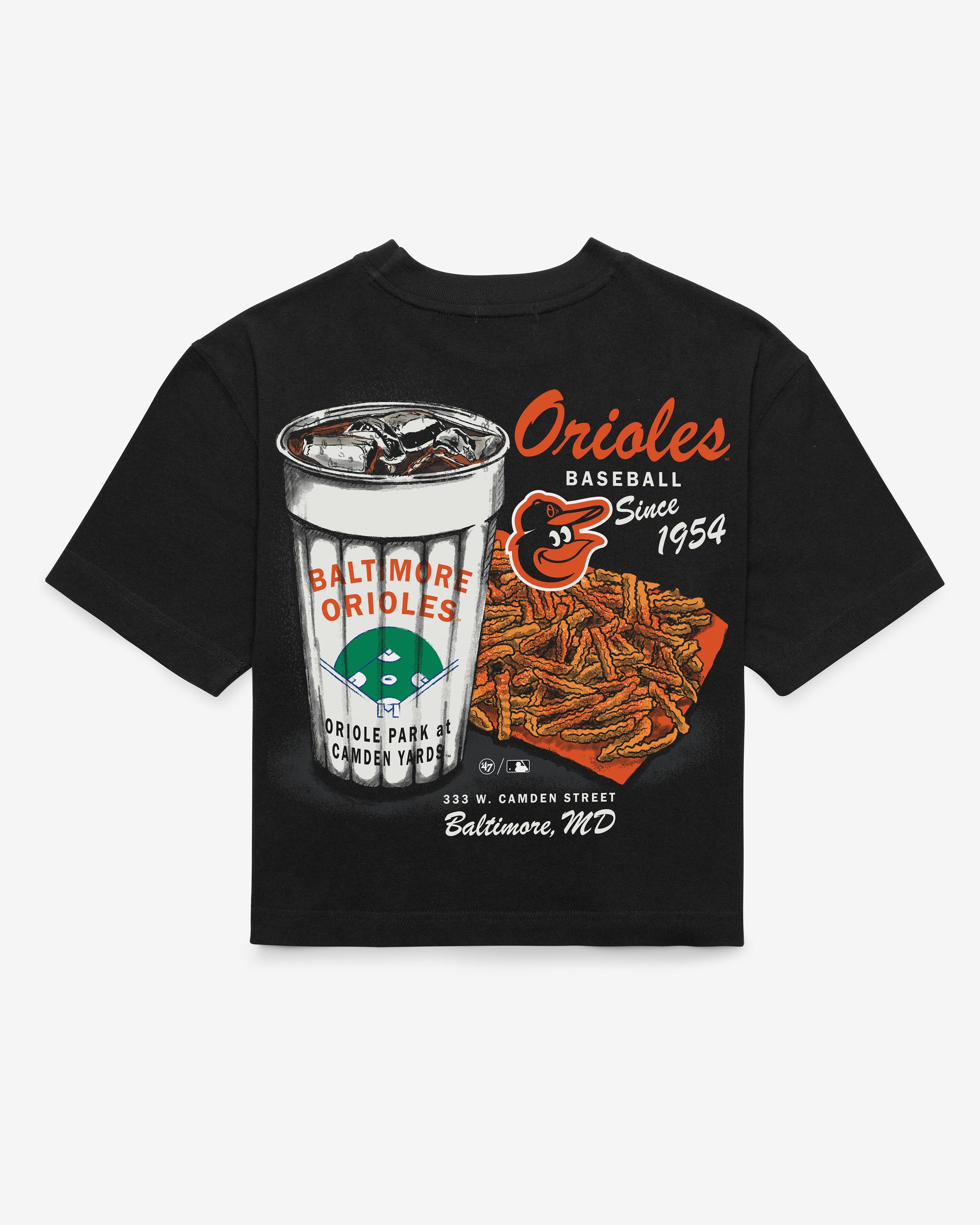 BALTIMORE ORIOLES GRAB 'N GO '47 REED CITY TEE WOMEN