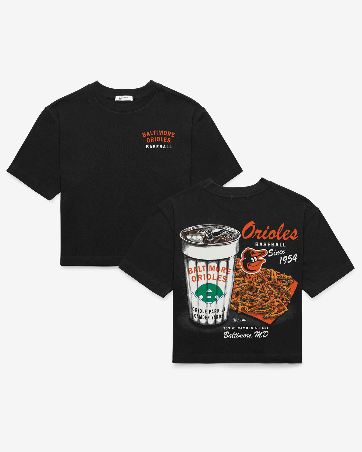 BALTIMORE ORIOLES GRAB 'N GO '47 REED CITY TEE WOMEN