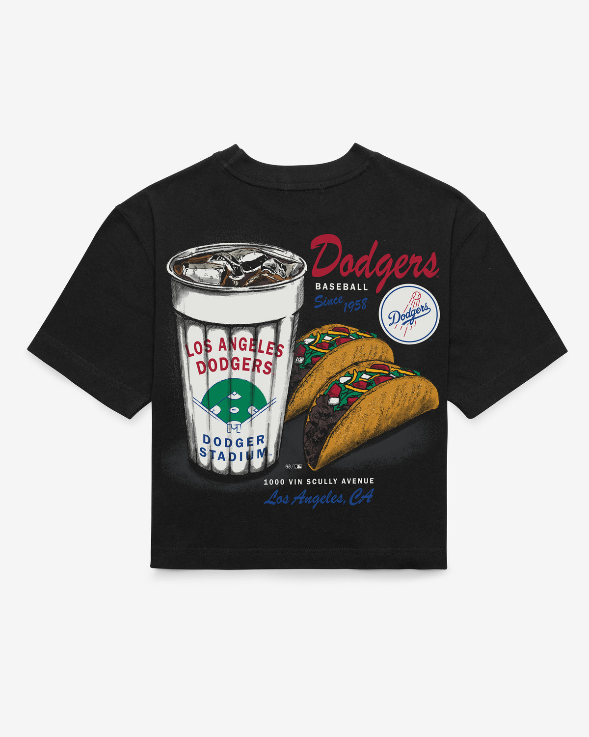 LOS ANGELES DODGERS GRAB 'N GO '47 REED CITY TEE WOMEN