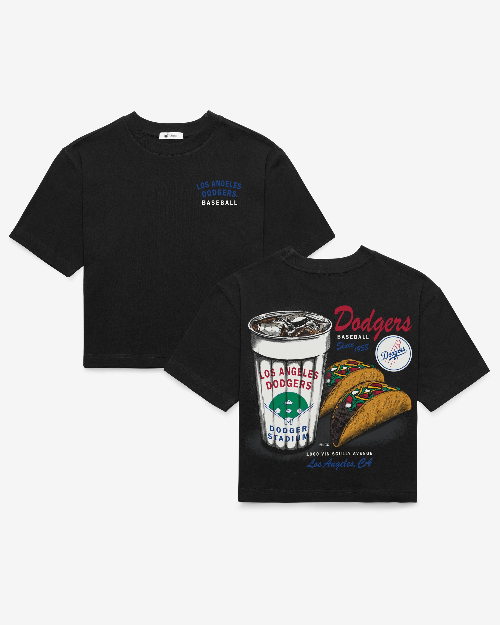 LOS ANGELES DODGERS GRAB 'N GO '47 REED CITY TEE WOMEN