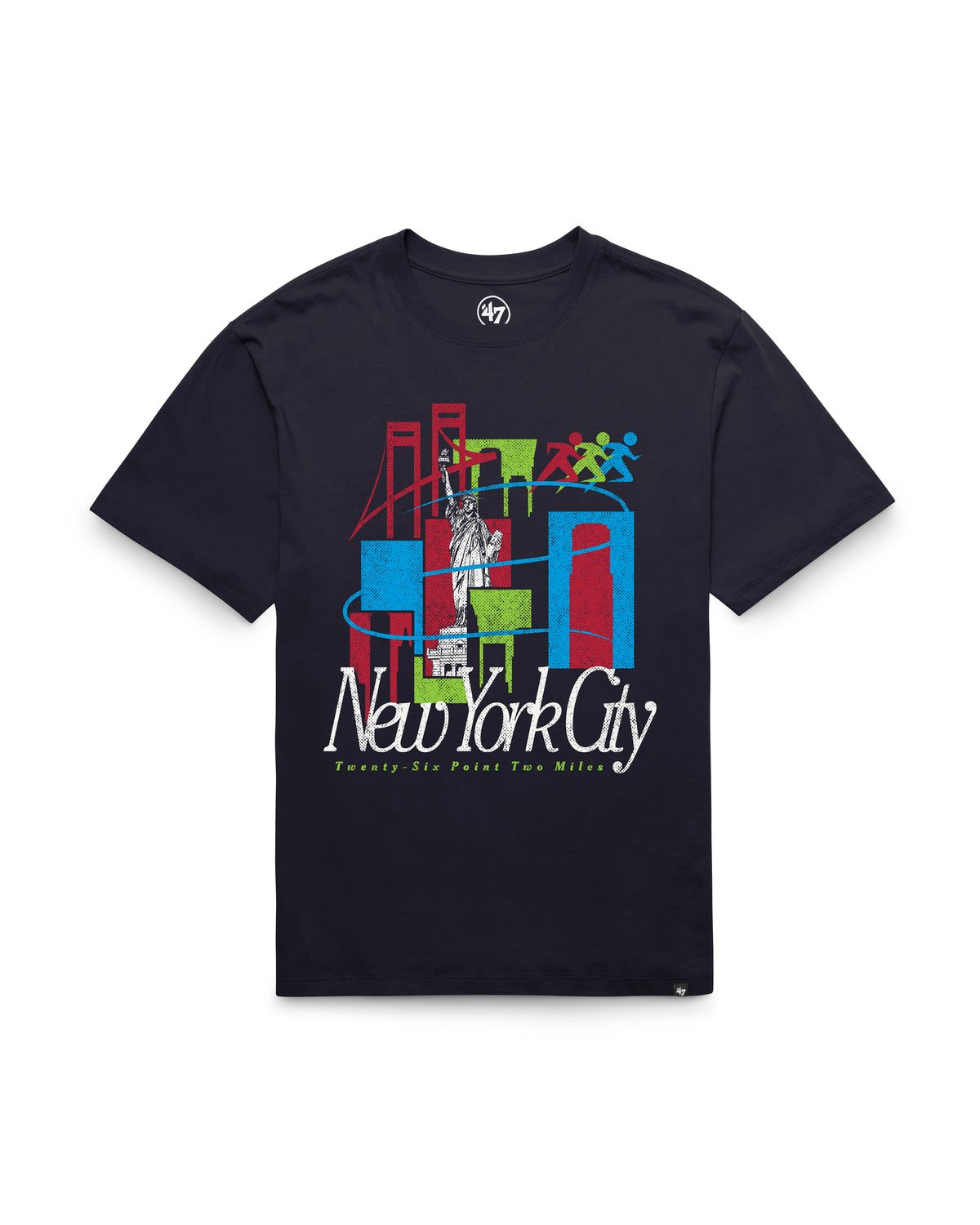RUN THE CITY SKYLINE STRIDE '47 EVERYDAY TEE
