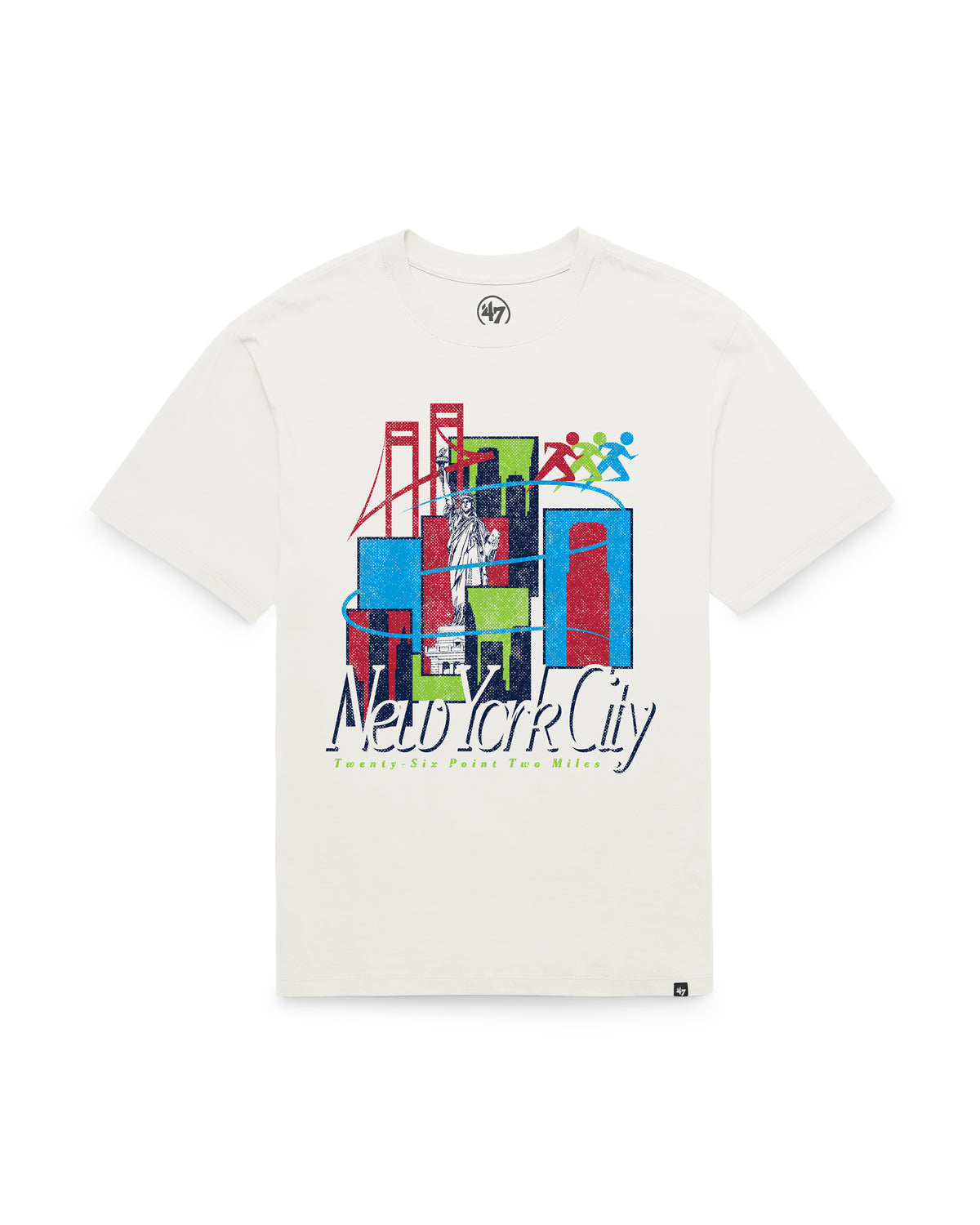 RUN THE CITY SKYLINE STRIDE '47 EVERYDAY TEE