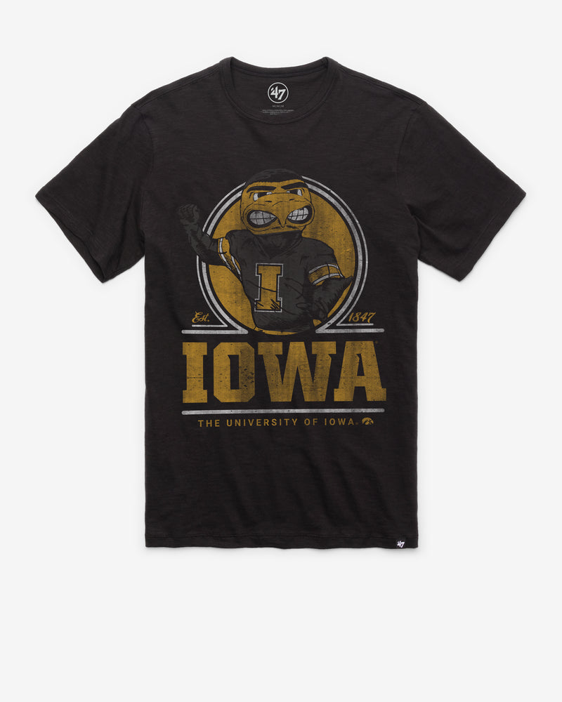 IOWA HAWKEYES EMBLEM MARK '47 SCRUM TEE
