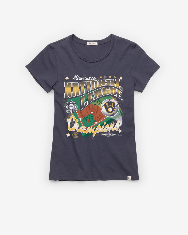 MILWAUKEE BREWERS 2026 NATIONAL LEAGUE CHAMPIONS '47 WOMEN'S FRANKIE TEE