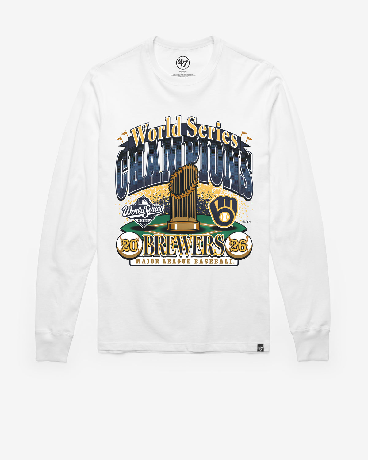 MILWAUKEE BREWERS 2026 WORLD SERIES CHAMPIONS '47 FRANKLIN LONG SLEEVE TEE