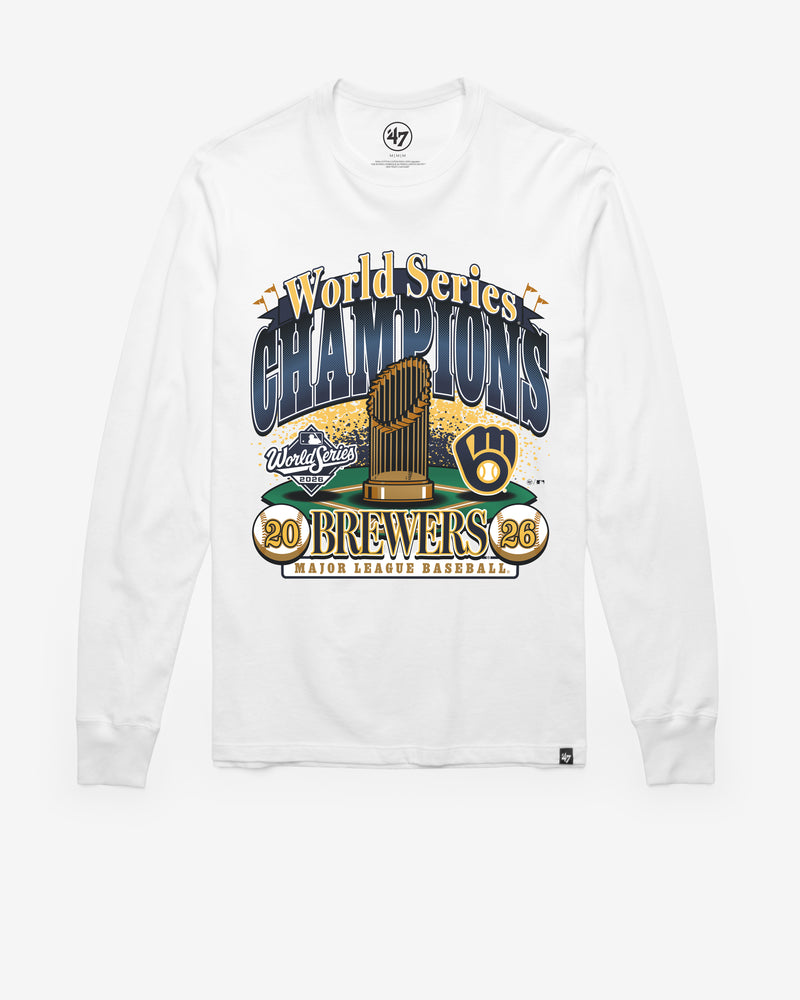 MILWAUKEE BREWERS 2026 WORLD SERIES CHAMPIONS '47 FRANKLIN LONG SLEEVE TEE