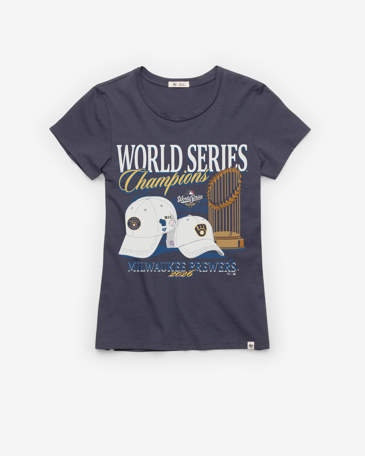 MILWAUKEE BREWERS 2026 WORLD SERIES CHAMPIONS '47 WOMEN'S FRANKIE TEE