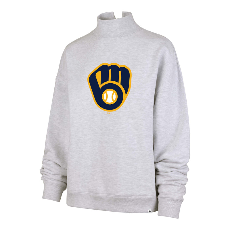 MILWAUKEE BREWERS IMPRINT '47 WOMEN'S MOCK NECK PULLOVER