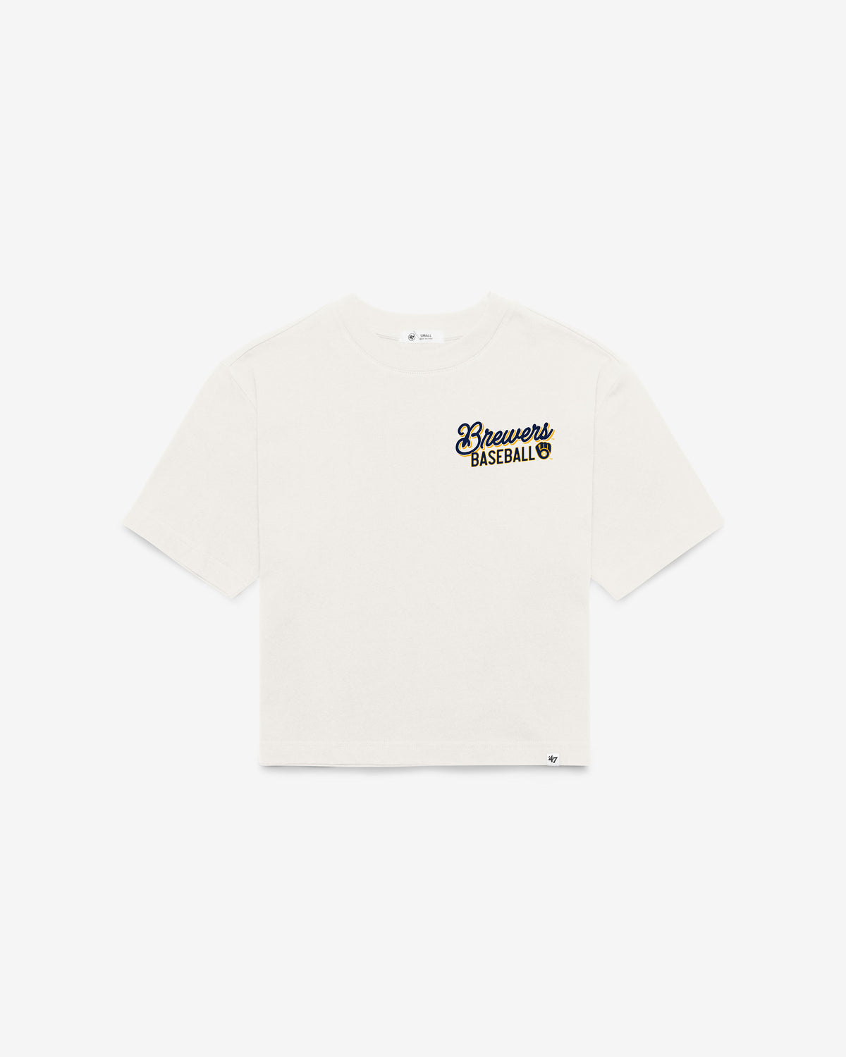 MILWAUKEE BREWERS BALLPARK BANNERS WORLD SERIES ID '47 WOMEN'S REED CITY TEE