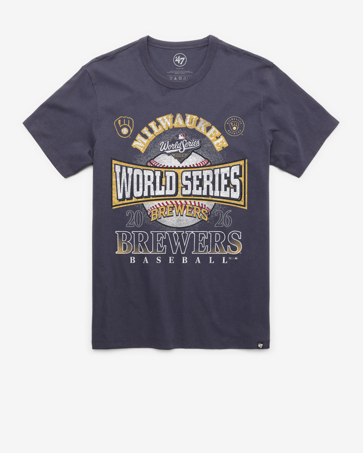 MILWAUKEE BREWERS WORLD SERIES ID '47 FRANKLIN TEE