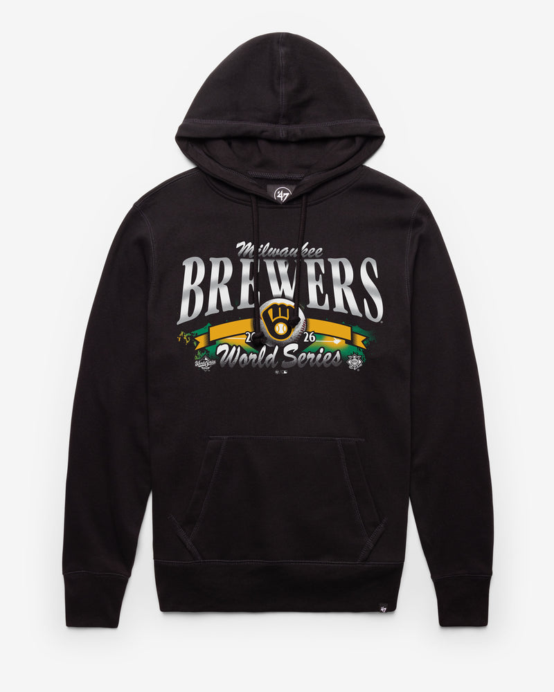 MILWAUKEE BREWERS WORLD SERIES ID '47 HEADLINE HOOD