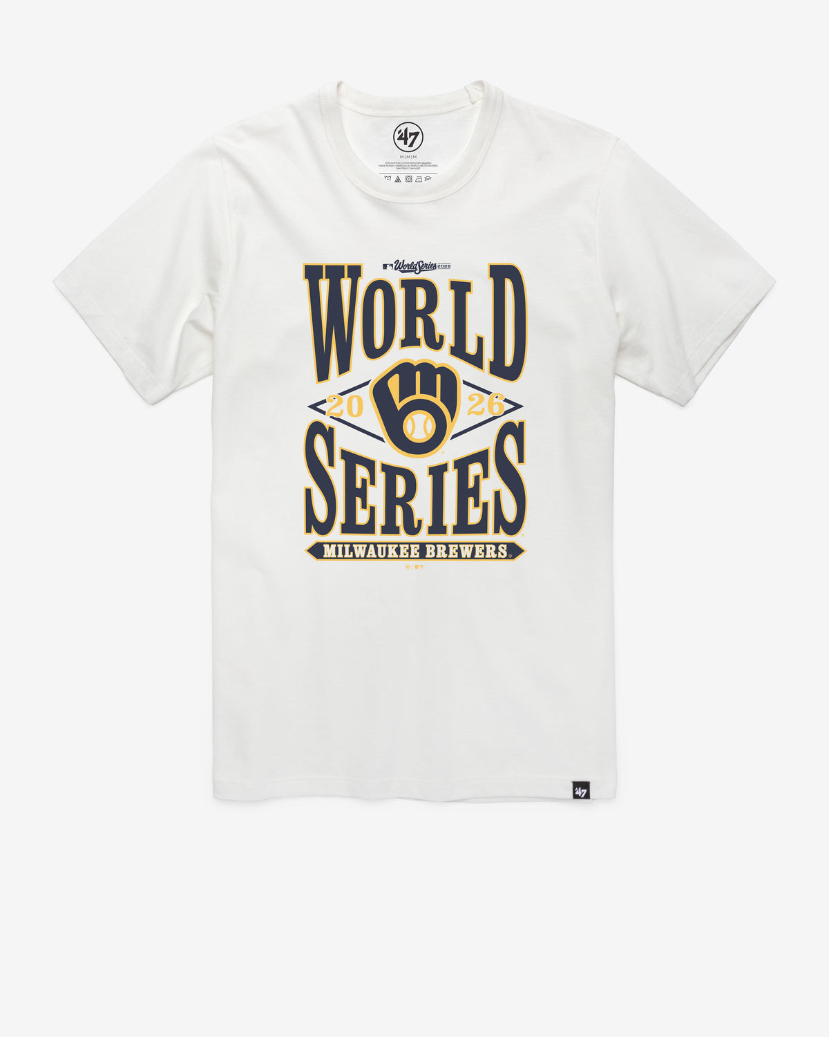 MILWAUKEE BREWERS WORLD SERIES ID '47 FRANKLIN TEE
