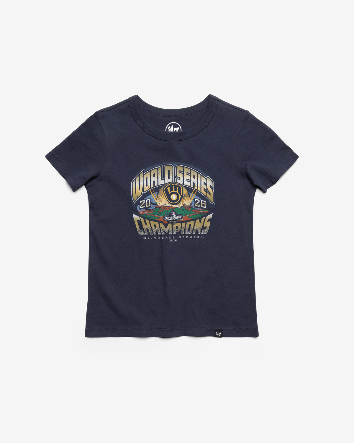 MILWAUKEE BREWERS 2026 WORLD SERIES CHAMPIONS '47 KID'S FRANKLIN TEE