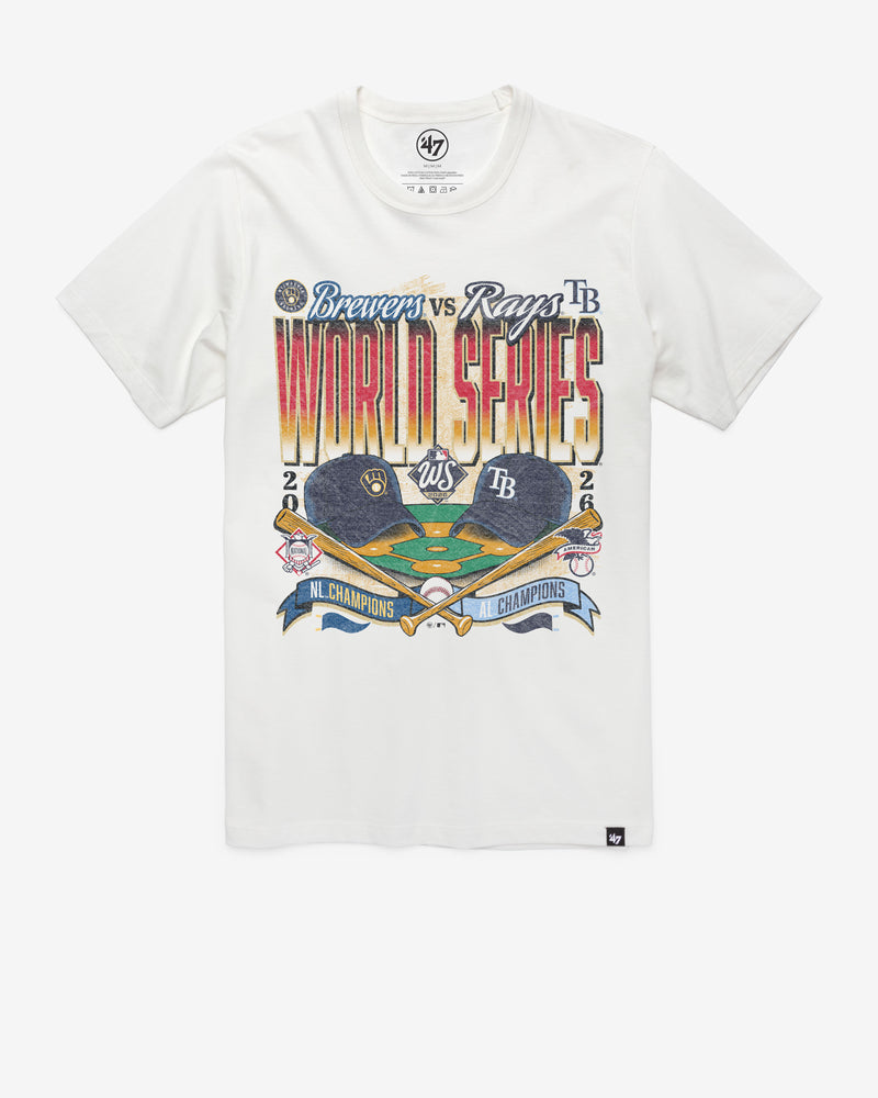 MILWAUKEE BREWERS VS. TAMPA BAY RAYS WORLD SERIES DUELING '47 FRANKLIN TEE