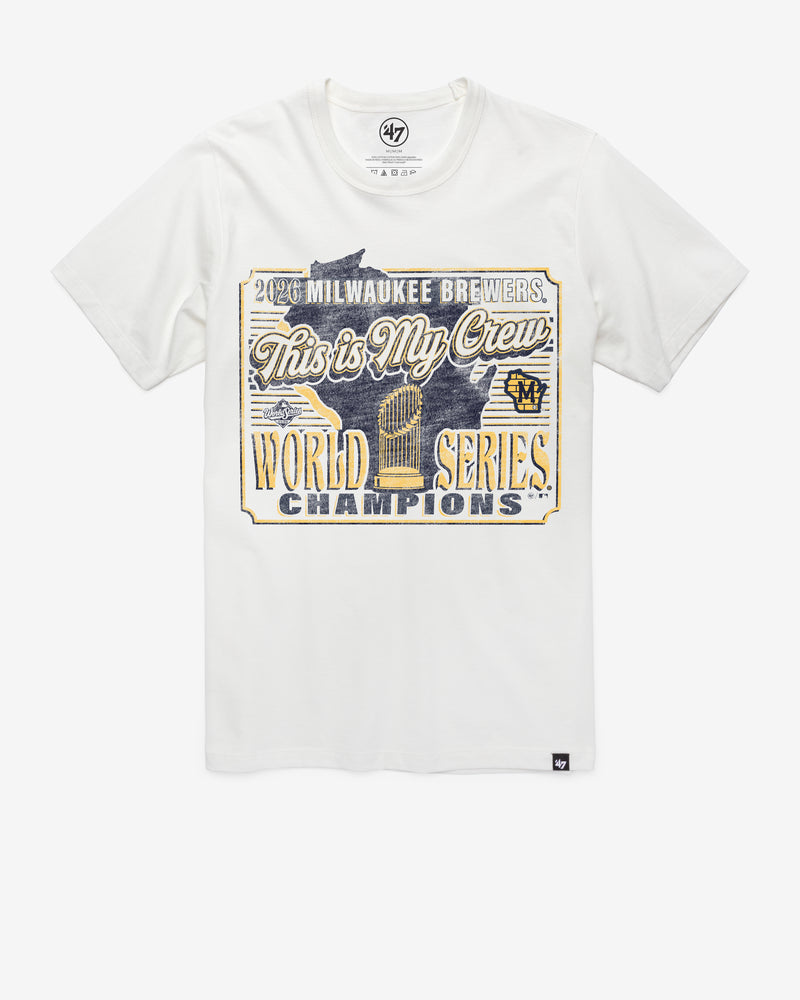 MILWAUKEE BREWERS 2026 WORLD SERIES CHAMPIONS '47 FRANKLIN TEE