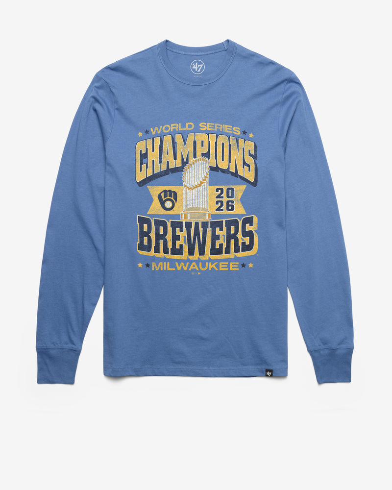 MILWAUKEE BREWERS 2026 WORLD SERIES CHAMPIONS '47 FRANKLIN LONG SLEEVE TEE