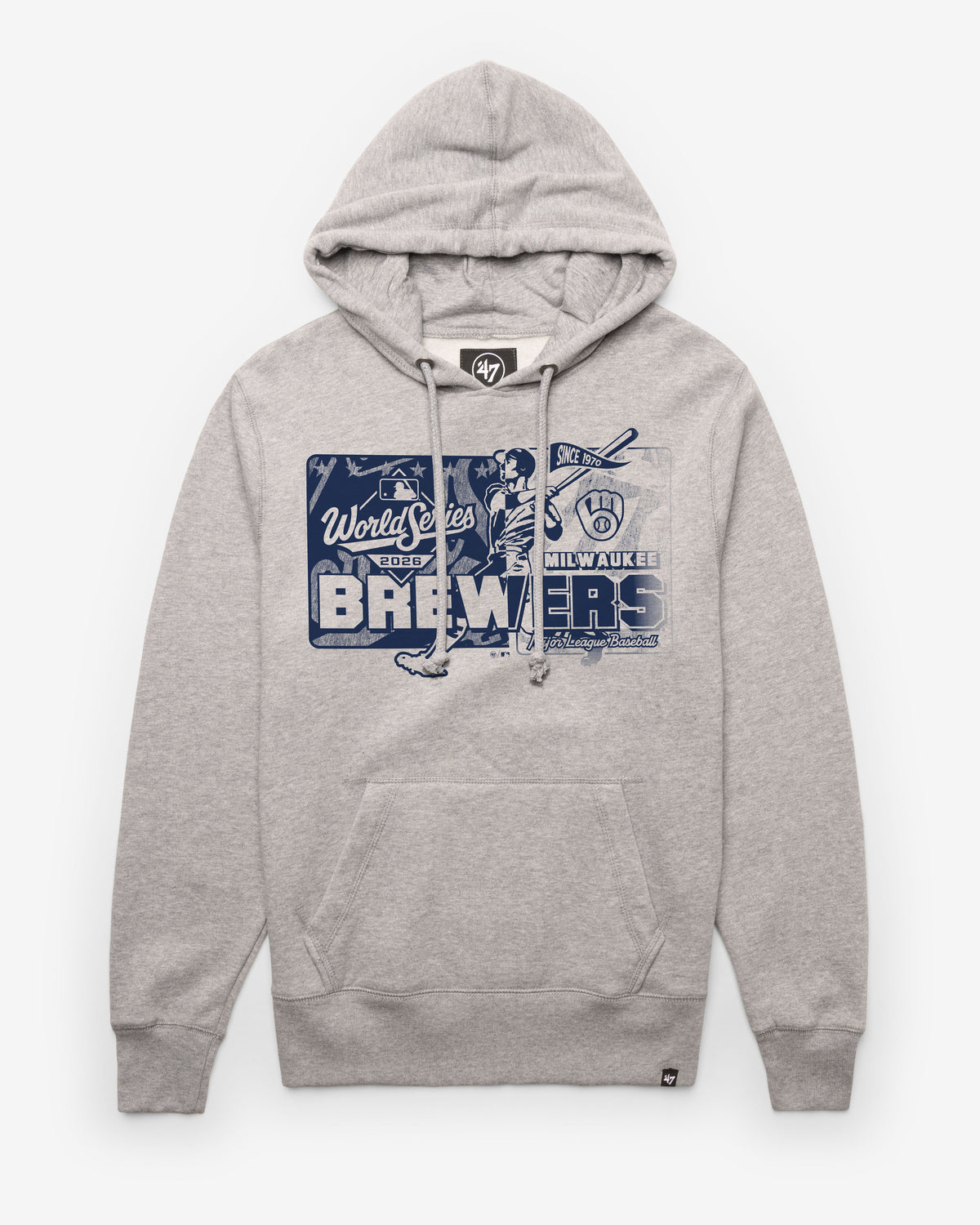 MILWAUKEE BREWERS WORLD SERIES ID '47 HEADLINE HOOD