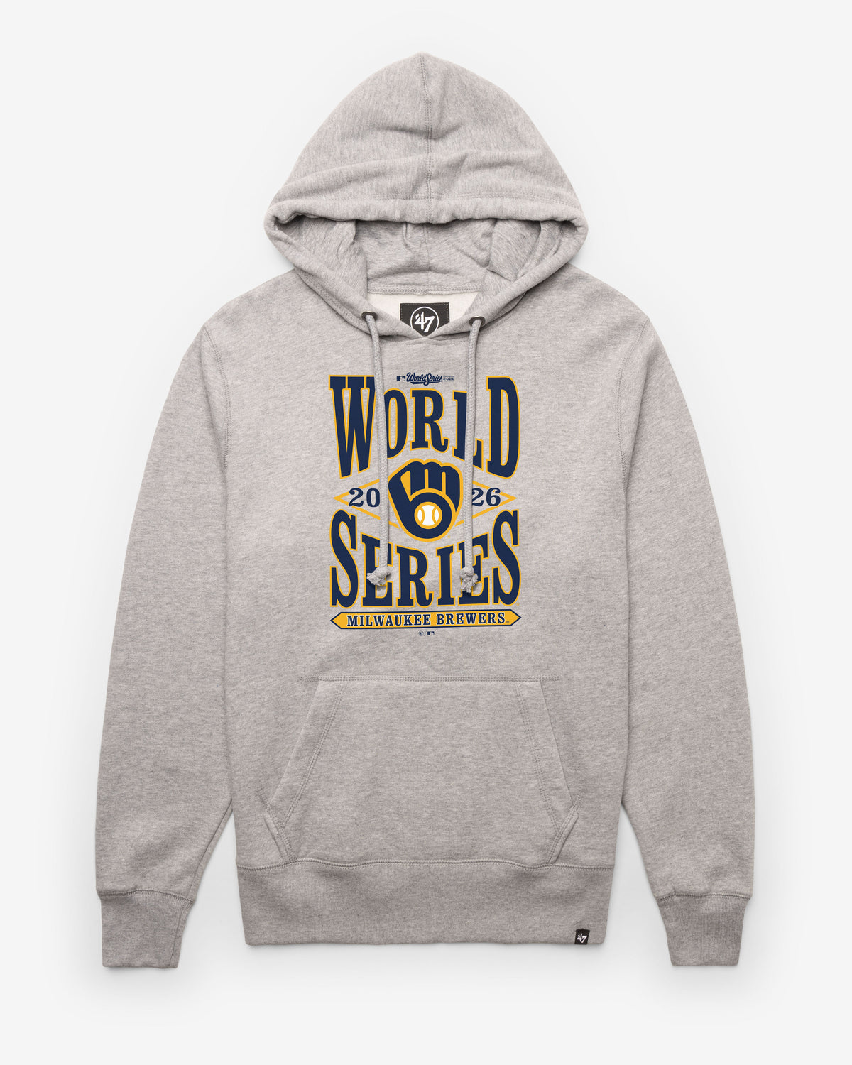 MILWAUKEE BREWERS WORLD SERIES ID '47 HEADLINE HOOD