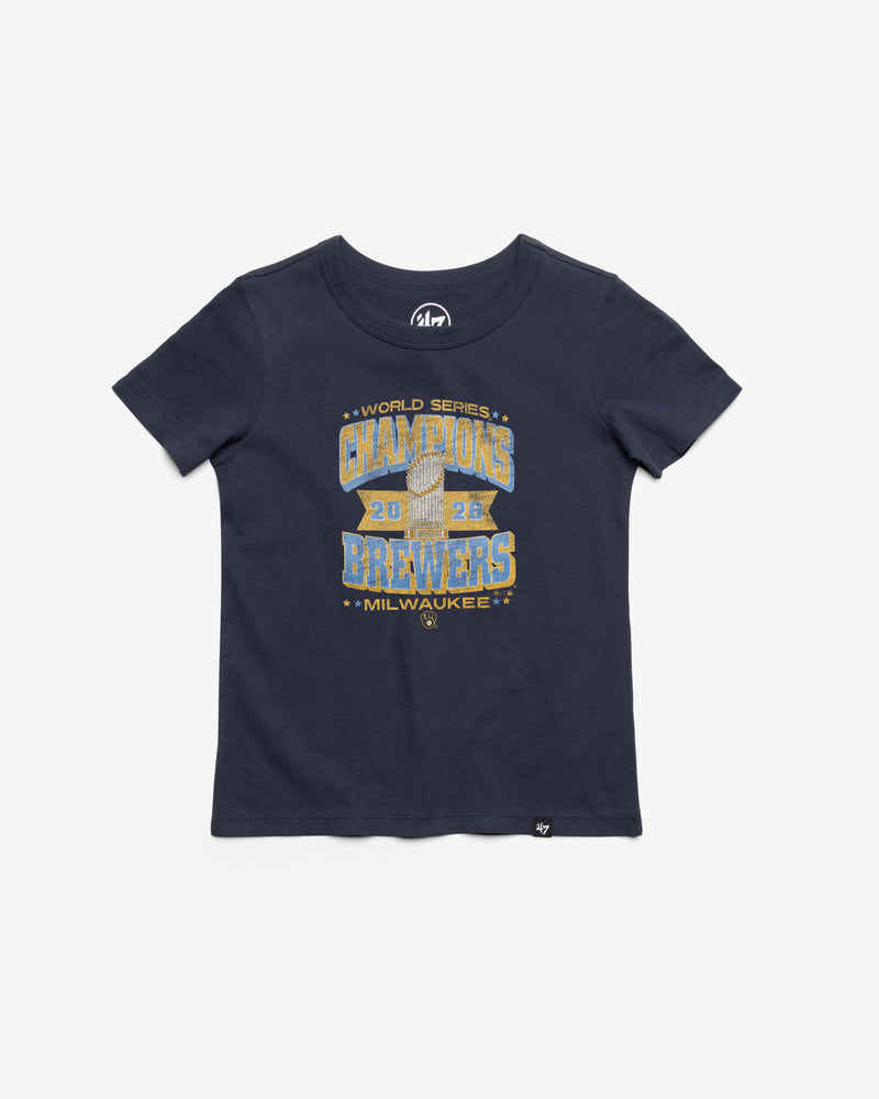 MILWAUKEE BREWERS 2026 WORLD SERIES CHAMPIONS '47 KID'S FRANKLIN TEE