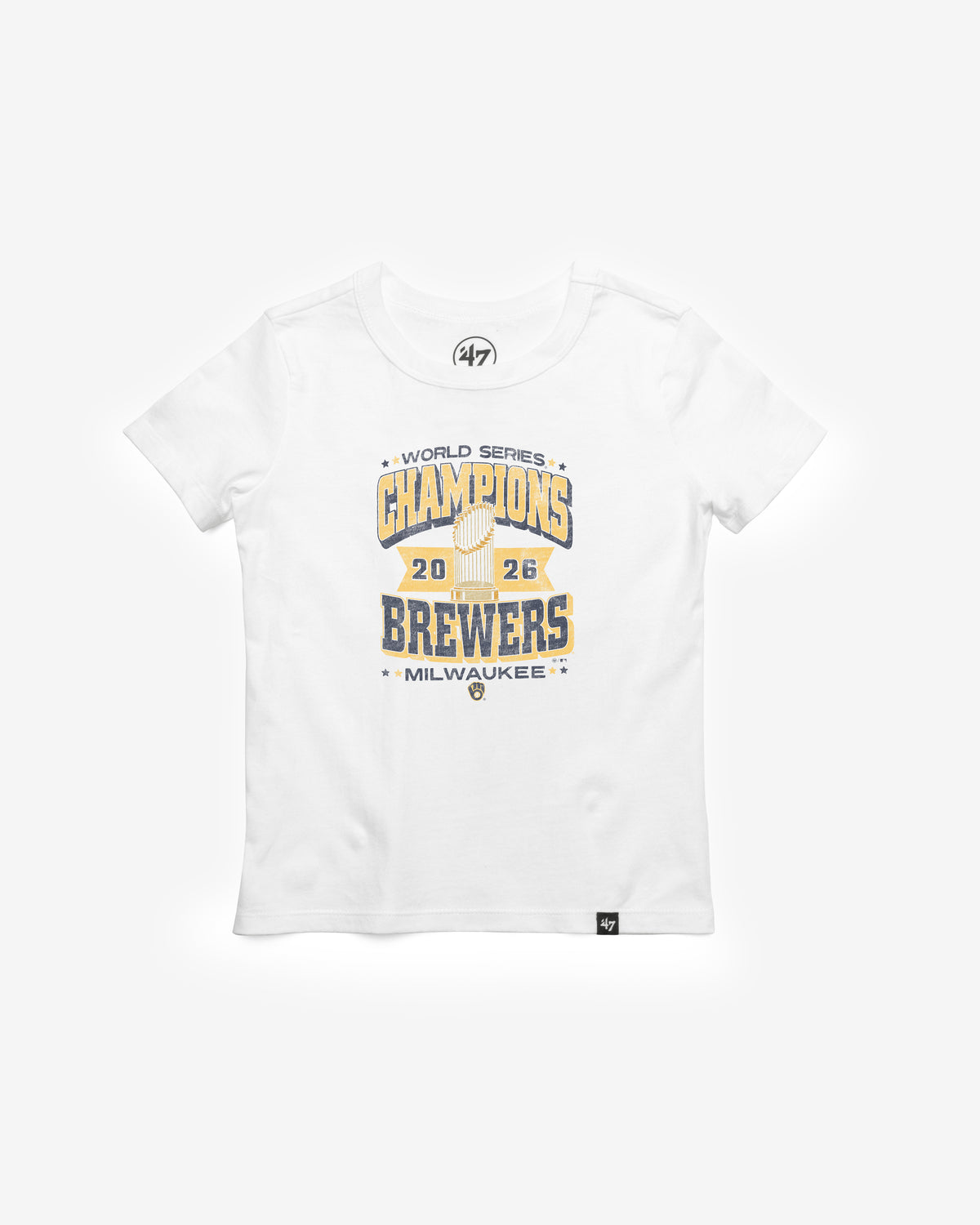 MILWAUKEE BREWERS 2026 WORLD SERIES CHAMPIONS '47 KID'S FRANKLIN TEE