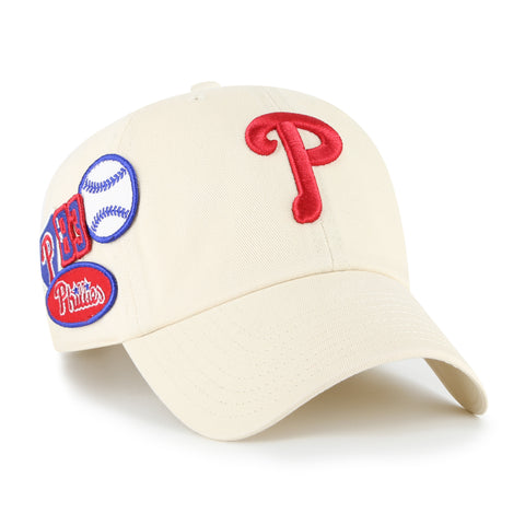 PHILADELPHIA PHILLIES BADGES '47 CLEAN UP