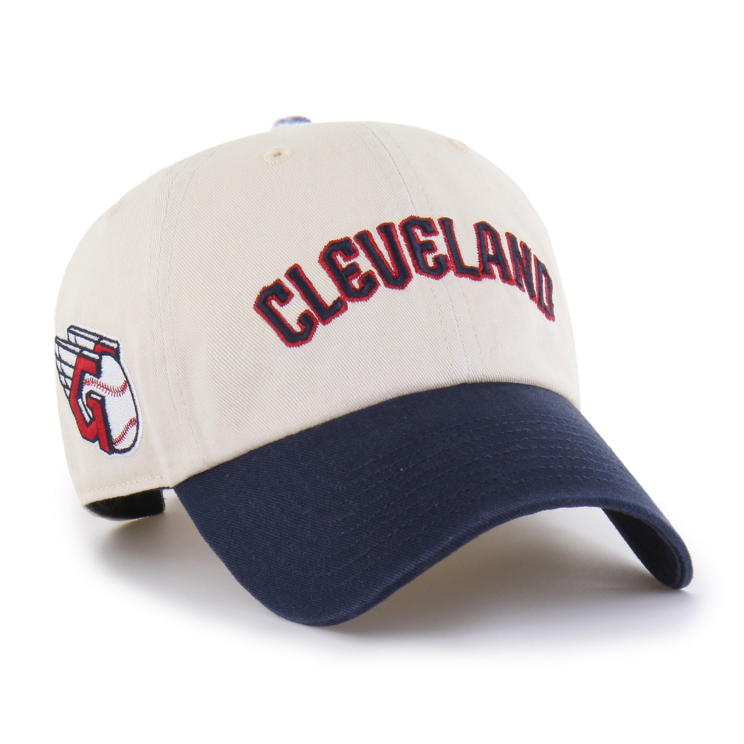 CLEVELAND GUARDIANS BALLPARK SCRIPT SHOT '47 CLEAN UP
