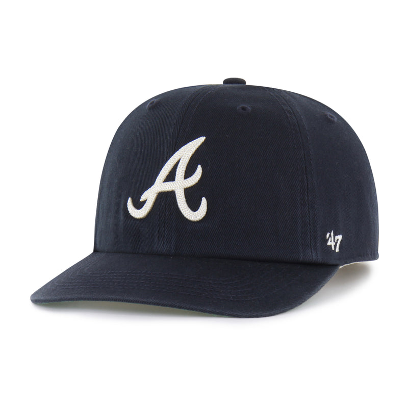 ATLANTA BRAVES CHAIN SIDE STITCH '47 CLEAN UP FLAT BRIM