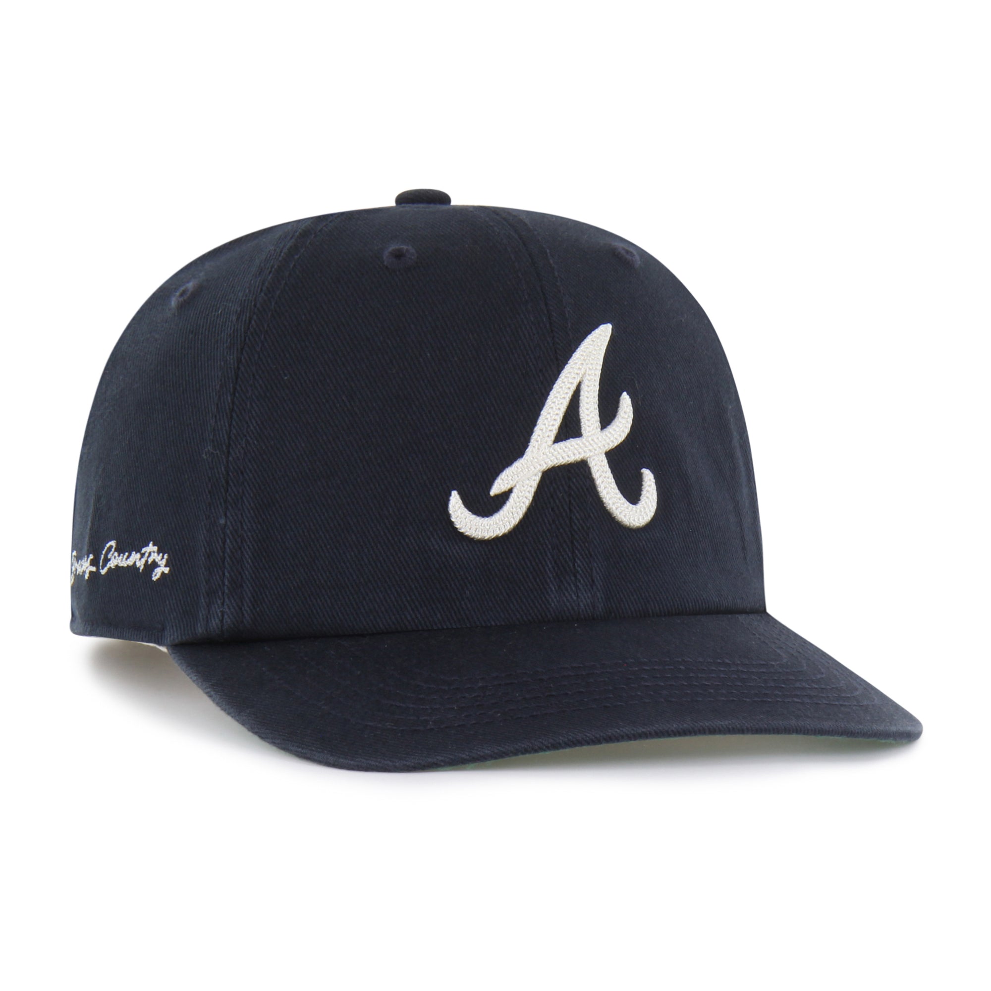 ATLANTA BRAVES CHAIN SIDE STITCH '47 CLEAN UP FLAT BRIM